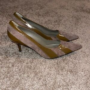 Charles David Suede Patent Leather Heels - size 9